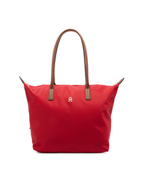 Tommy Hilfiger Tommy Hilfiger Дамска чанта Popette Tote AW0AW17711 Червен
