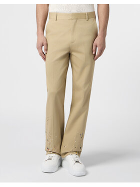 PHILIPP PLEIN PHILIPP PLEIN Spodnie materiałowe 30655 Beżowy Regular Fit