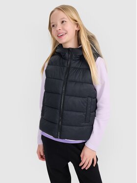 4F 4F Bezrękawnik 4FJWSS25TVJAF166-20S Czarny Regular Fit