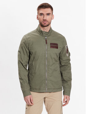 Aeronautica Militare Aeronautica Militare Kurtka przejściowa 231AB2068CT3013 Zielony Regular Fit