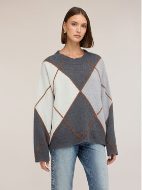 Motivi Motivi Maglione M803W004550N013 Grigio Over Fit