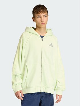 adidas adidas Bluza Adilenium Season 4 Zielony jasny Loose Fit