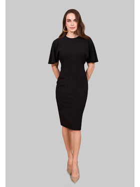 Kasia Zapała Kasia Zapała Sukienka koktajlowa Zaida Czarny Slim Fit