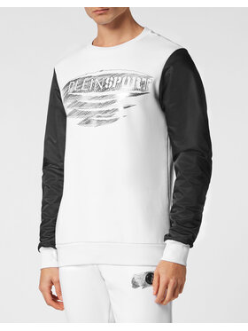 Plein Sport Plein Sport Longsleeve 13093 Biały Regular Fit