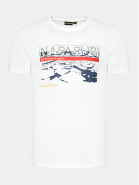 Napapijri T-shirt Forsteri NP0A4HM6 Bijela Regular Fit