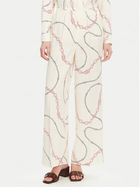 Tommy Hilfiger Tommy Hilfiger Spodnie materiałowe Soft Viscose Woven Pants WW0WW44542 Biały Relaxed Fit