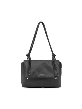 Calvin Klein Calvin Klein Ročna torba Roped Shoulder Bag Nylon K60K609407 Črna