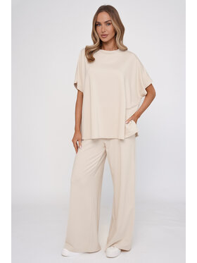 lemoniade lemoniade Dres L777Z Jasny Beż Beżowy Oversize