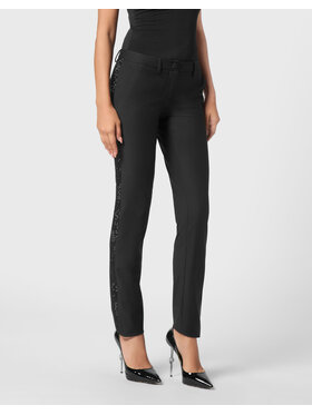 PHILIPP PLEIN PHILIPP PLEIN Spodnie materiałowe 22147 Czarny Regular Fit