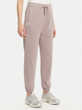 Under Armour Under Armour Spodnie dresowe Ua Rival 1382735 Beżowy Loose Fit