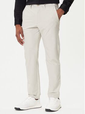 BOSS BOSS Текстилни панталони T_Commuter 50534303 Бежов Slim Fit