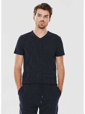 Pako Lorente Pako Lorente T-Shirt P000B-TT-004 Granatowy Slim Fit