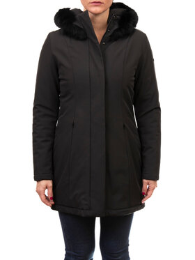 RefrigiWear RefrigiWear Kurtka przeciwdeszczowa W99108 Czarny Regular Fit