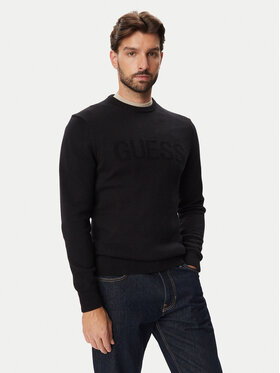 Guess Guess Sweter M6BR16 Z1364 Czarny Regular Fit