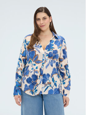 Fiorella Rubino Fiorella Rubino Koszula 5007T001522N0R2 Turkusowy Regular Fit
