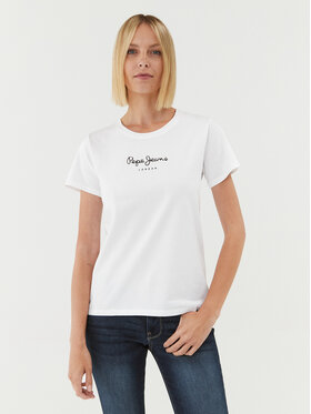 Pepe Jeans Pepe Jeans Majica Wendys PL505710 Bela Regular Fit