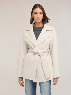 Motivi Motivi Cappotto invernale 0024W000153N011 Bianco Over Fit