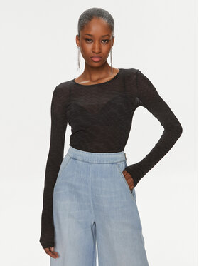 PINKO Pinko Bluzka Berlino 100639 A1A0 Czarny Regular Fit