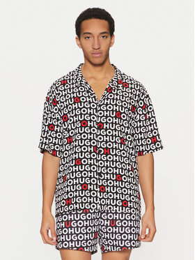 HUGO HUGO Koszula Beach 50540065 Czarny Regular Fit