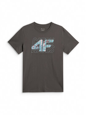 4F 4F T-Shirt CATCH THE WAVE Σκούρο γκρι Regular Fit