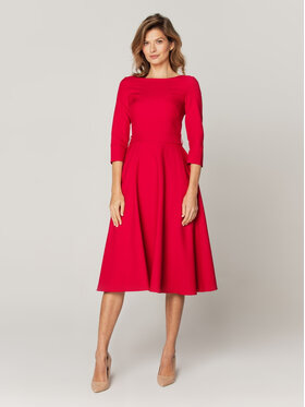Willsoor Willsoor Sukienka codzienna 67500 Czerwony A-Line Fit