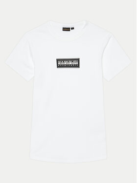 Napapijri Napapijri T-shirt S-Chamois NP0A4HYL D Bianco Regular Fit