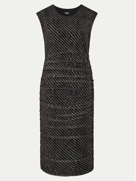 DKNY DKNY Koktejlové šaty P4ADEWPO Černá Regular Fit