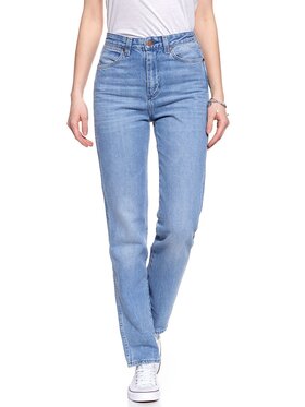 Wrangler Wrangler Jeansy RETRO BOYFRIEND Niebieski Loose Fit