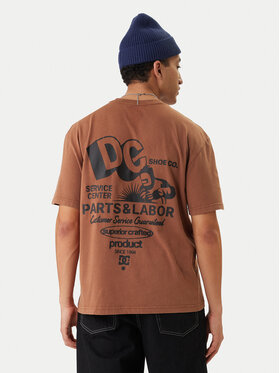 DC Shoes DC Shoes T-Shirt Parts Dep EDYZT04366 Hnědá Regular Fit