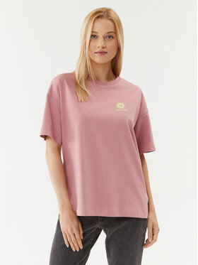 Converse Converse Marškinėliai Star Chevron Os Tee 10025213-A03 Rožinė Regular Fit