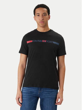 Tommy Hilfiger Tommy Hilfiger Póló Brand Love MW0MW42368 Fekete Regular Fit
