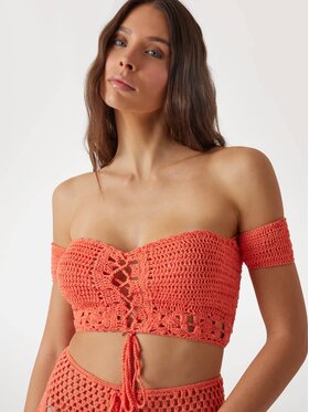 Guess Guess Top 173873 Pomarańczowy Classic Fit