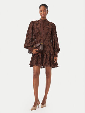 Bardot Bardot Cocktail obleka 58421DB Temno rjava Regular Fit