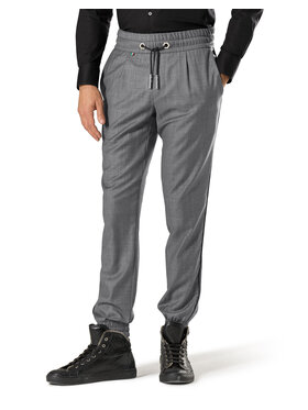 PHILIPP PLEIN PHILIPP PLEIN Bavlnené nohavice 24987 Sivá Straight Fit