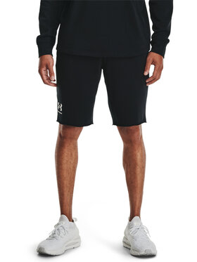 Under Armour Under Armour Sportovní kraťasy Ua Rival Terry 1361631 Černá Regular Fit