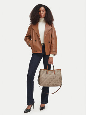 Tommy Hilfiger Tommy Hilfiger Τσάντα Th Monoplay Satchel AW0AW19173 Μπεζ