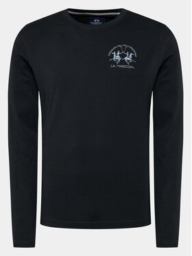 La Martina La Martina Longsleeve Willey WMR003 JS206 Czarny Regular Fit