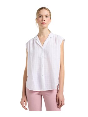 Lee Lee Koszula 112365044 Biały Regular Fit