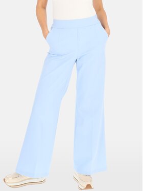 Perso Perso Kalhoty z materiálu PTE242408F Světle modrá Regular Fit