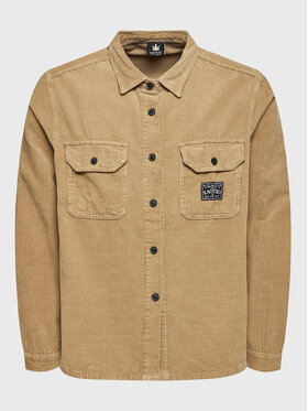 Kaotiko Kaotiko Πουκάμισο Toasted Corduroy AJ003-04-K002 Μπεζ Regular Fit