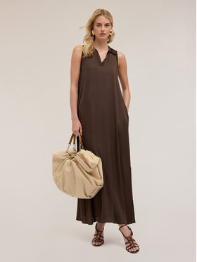 Motivi Motivi Vestito elegante 7087W001490N032 Marrone Over Fit