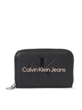 Calvin Klein Jeans Calvin Klein Jeans Ženska denarnica Sculpted Med Zip Around Mono K60K607229 Črna