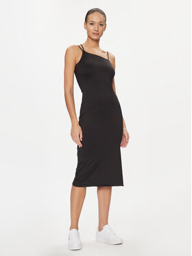 Tommy Jeans Tommy Jeans Rochie de vară Bodycon DW0DW17425 Negru Slim Fit
