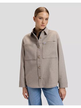 Lee Lee Koszula RELAXED UTILITY OVERSHIRT Beżowy Relaxed Fit