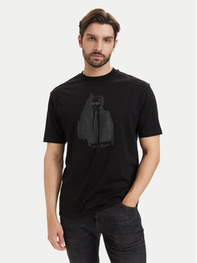 KARL LAGERFELD KARL LAGERFELD Majica 755143 563225 Črna Regular Fit