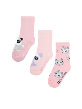 LITTLEST PET SHOP LITTLEST PET SHOP Къси чорапи CEO-ACCCS-AW25-327LPS(3-APCK) Розов