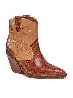 Bronx Bronx Polokozačky Western 34278-LJ Hnědá