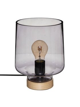 MIAhome MIAhome Lampka nocna Lampa stołowa 23 cm RONNIE Czarny