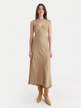 ViCOLO ViCOLO Rochie cocktail TF0247 Bej Regular Fit