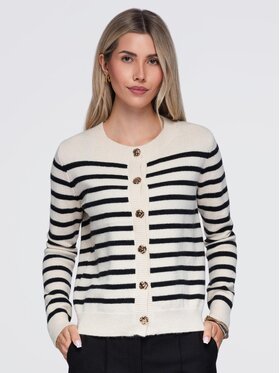 Ombre Ombre Kardigan OW-SW-E0026 Béžová Regular Fit